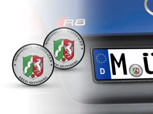 TUV Aufkleber Kreis Heinsberg Nummernschild plakette